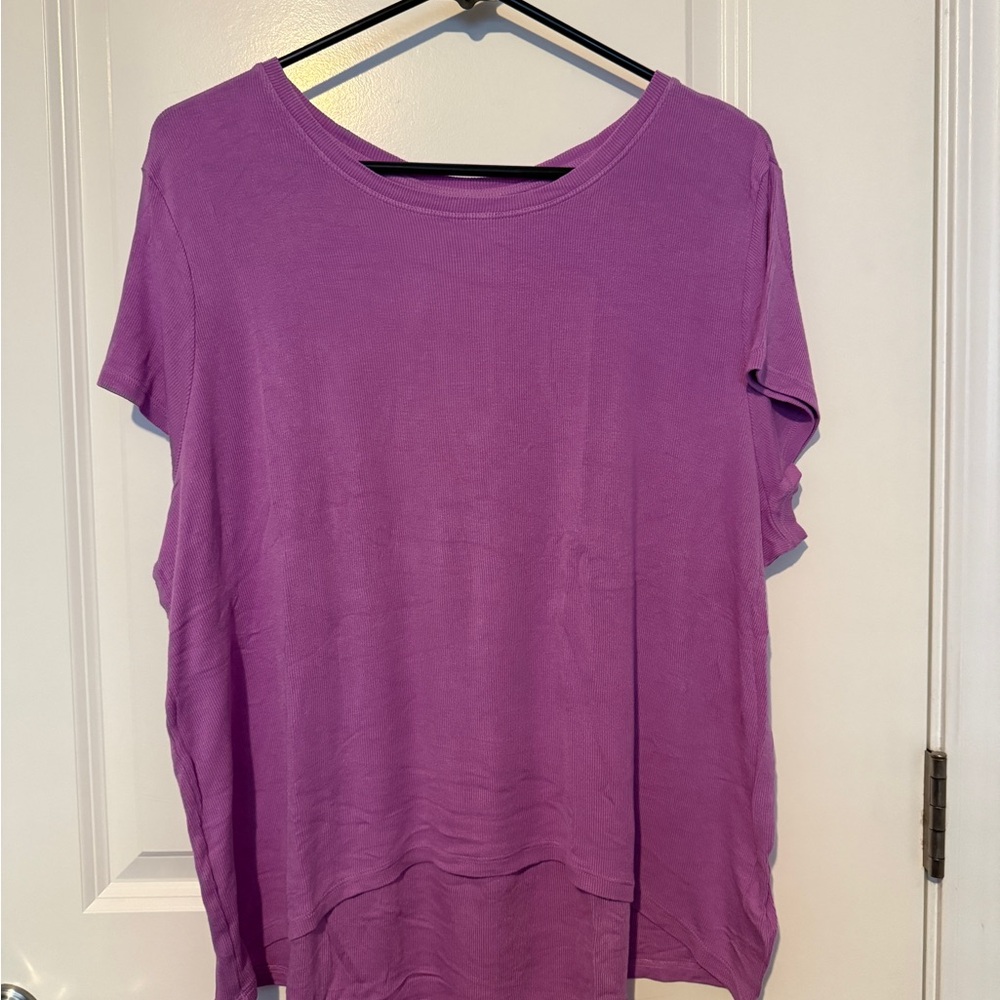 Athleta With Ease - Orchid  Short-sleeve Women's Top